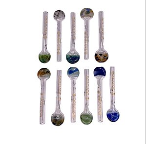 Piteira de Vidro Dos Cria Pirulito 6mm 6cm