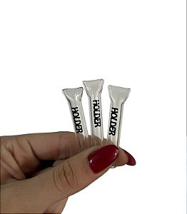 Piteira de Vidro Holder Simples 5cm x 8mm ( 1Und )