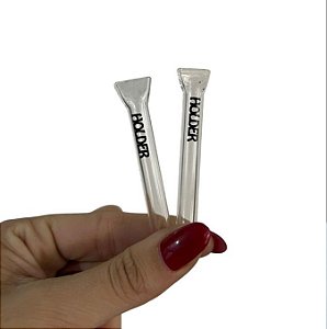 Piteira de Vidro Holder Simples 7cm x 7mm (1Und)