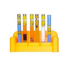 Piteira de Vidro KIT Simpsons C/ Sofá Expositor Completo