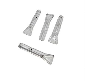 Piteira de Vidro Lisa 4cm x 6mm (curta) ( 1Und )