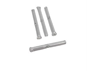 Piteira de Vidro Lisa 4cm x 4mm (curta) ( 1Und )