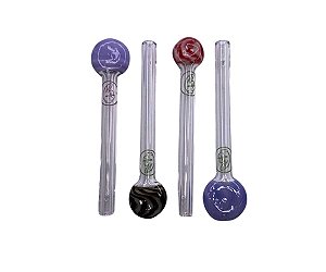 Piteira de Vidro Louco 4i20 Bocal Achatado 7cm 6mm