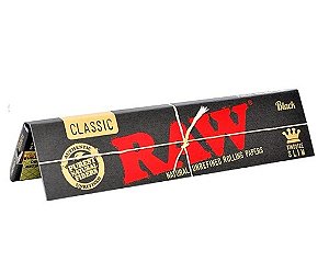 Seda Raw Black King Size Large 1 unidade