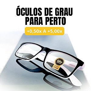 Armação Grau  0.50 a 4.00 Emborrachado Óculos Hipermetropia Leitura