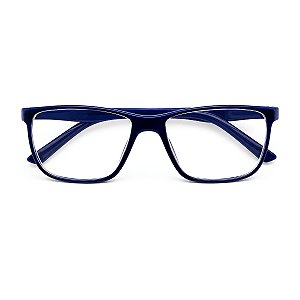 Óculos Grau -0.50 a -5.00 Justin Azul com Preto Miopia