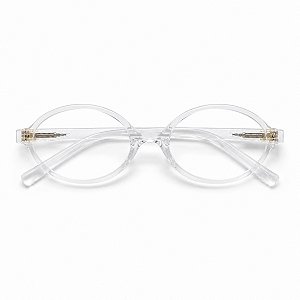 Óculos Grau +0.50 a +4.00 Oval Transparente Lente Leitura