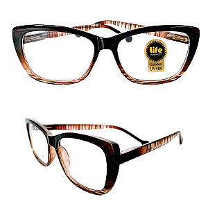 Óculos Grau +0.50 a +4.50 Gatinho Marrom Leopardo Lente Leitura