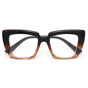 Óculos Grau +0.50 a +4.00 Marilia Marrom Leopardo Lente Leitura