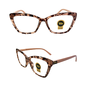 Óculos Grau +0.50 a +4.50 Gatinho Ondulado Leopardo Lente Leitura