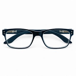 Óculos Emborrachado com Rebites Azul Transparente Grau +0,50 até +5,00 Hipermetropia