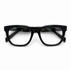 Óculos Retângular Gatinho Preto Grau +0,50 até +4,00 Hipermetropia Vista Cansada