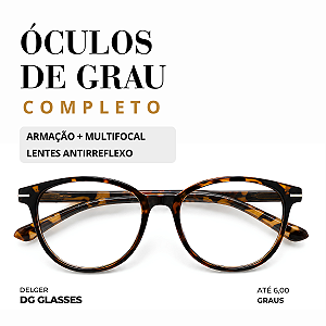 Óculos Redondo Brilho Multifocal até 6,00 Graus e -4,00 de Astigmatismo