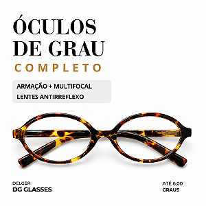 Óculos Oval Multifocal até 6,00 Graus e -4,00 de Astigmatismo