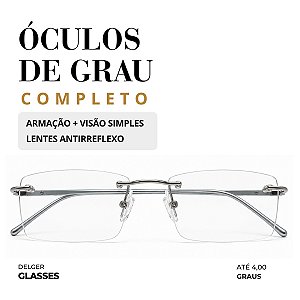 Óculos Balgriff Masculino Visão Simples até -4,00 à +4.00 graus e até -2,00 de Astigmatismo