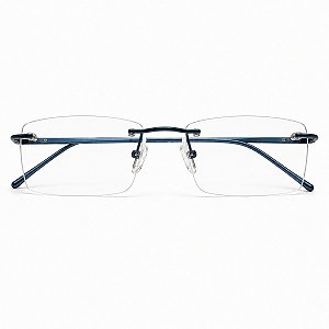 Óculos Grau +0.50 a +4.00 Balgriff Masculino Armação Azul Lente Leitura