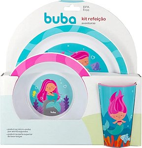 KIT REFEIÇÃO AVENTURAS SEREIA- BUBA 15371