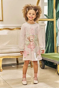 VESTIDO EM FLY TECH E TULE COM ELASTANO ROSA CLARO