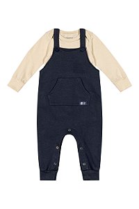 CONJUNTO MASCULINO JARDINEIRA E BODY