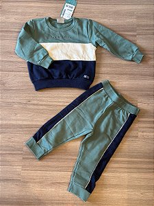 CONJUNTO MASCULINO ENJOY & PLAY VERDE- AZUL