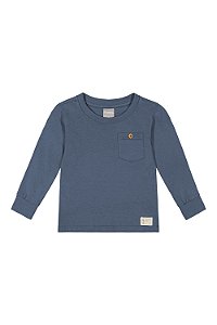 CAMISETA MASCULINA BÁSICA VERDE E AZUL
