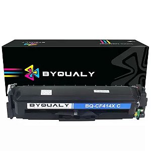 TONER COMPATÍVEL COM HP CF414X COM CHIP CIANO BYQUALY 6K