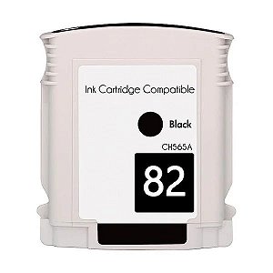 CARTUCHO DE TINTA COMPATÍVEL COM HP 82 CH565A PRETO IMPORTADO 69ML