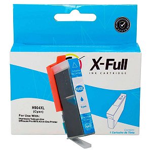 CARTUCHO DE TINTA COMPATÍVEL COM HP 904XL CIANO X-FULL 14ML