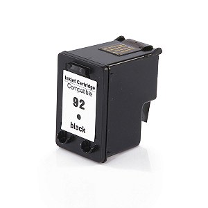 CARTUCHO DE TINTA COMPATÍVEL COM HP 92 BK PRETO MICROJET 8ML