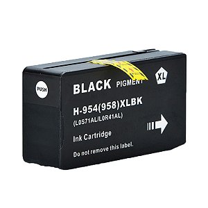 CARTUCHO DE TINTA COMPATÍVEL COM HP H0954XL BK PRETO NEUTRO 50ML