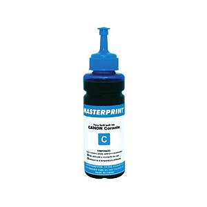 REFIL DE TINTA COMPATÍVEL COM CANON UNIVERSAL C CORANTE CIANO MASTERPRINT 100ML