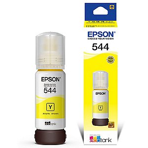 REFIL DE TINTA ORIGINAL EPSON T544Y CORANTE AMARELO 65ML