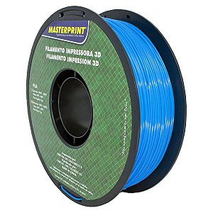 FILAMENTO 3D PLA PARA IMPRESSORA 3D 1.75MM MASTERPRINT COR BRILHANTE AZUL 1KG