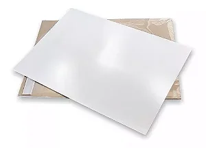 PAPEL FILME ADESIVO A4 150G TRANSPARENTE IMPORTADO COM 10 FOLHAS