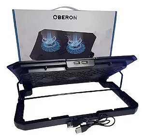 SUPORTE PARA NOTEBOOK 15,6 COM 2 FANS OBERON SP242