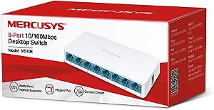 SWITCH 8 PORTAS 10/100Mbp's MERCUSYS MS108