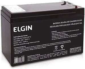 BATERIA PARA NOBREAK VRLA 7AH ELGIN 82293