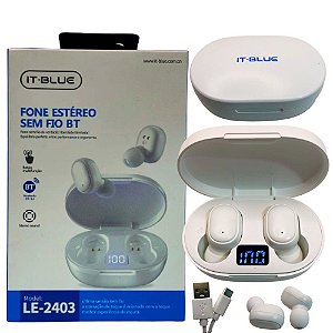 FONE DE OUVIDO SEM FIO IT-BLUE LE-2403