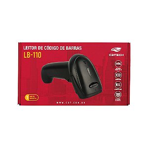 LEITOR DE CÓDIGO DE BARRAS 1D 2D SEM FIO C3TECH LB-W110BK PRETO