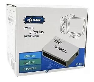 SWITCH 5 PORTAS KNUP KP-E05A