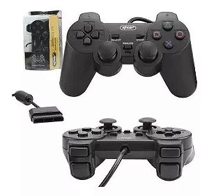 CONTROLE GAMEPAD PARA PS2 COM FIO KNUP NS2121
