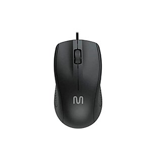MOUSE COM FIO 1200DPI MULTILASER MF200 MO308 PRETO