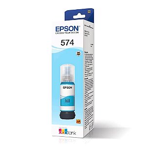 REFIL DE TINTA ORIGINAL EPSON T574 CIANO CLARO L8050 70ML