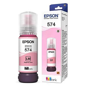 REFIL DE TINTA ORIGINAL EPSON T574 MAGENTA CLARO L8050 70ML