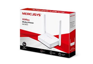 ROTEADOR WIRELESS 300MBPS IPV6 2 ANTENAS 5DB MERCUSYS MW301 BRANCO