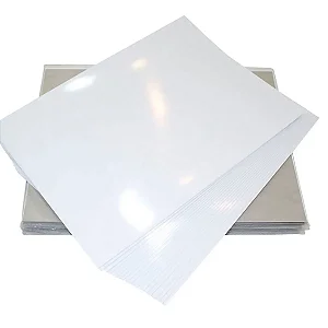 PAPEL FILME ADESIVO A4 150G SEMITRANSPARENTE IMPORTADO COM 10 FOLHAS