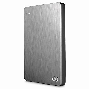 HD EXTERNO SEAGATE 2TB BACKUP PLUS SLIM 2.5 USB 3.0 PRATA