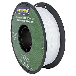 FILAMENTO 3D PLA PARA IMPRESSORA 3D 1.75MM MASTERPRINT BRANCO 1KG