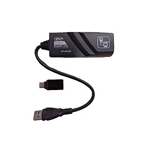 ADAPTADOR DE REDE USB PARA RJ45 10/100/1000MBP/S KNUP KP-AD106