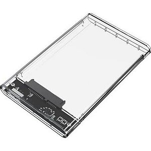 ADAPTADOR CASE PARA HD SATA 2.5'' USB 2.0 BMAX BM758 TRANSPARENTE